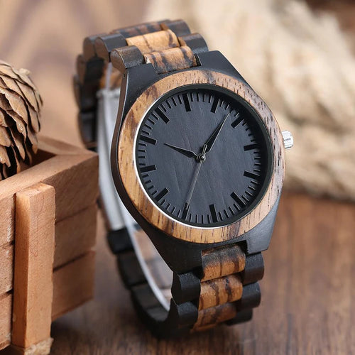 W199 Engraved Wood Watch - Anniversary Gift for Him