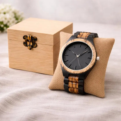 W199 Engraved Wood Watch - Anniversary Gift for Him
