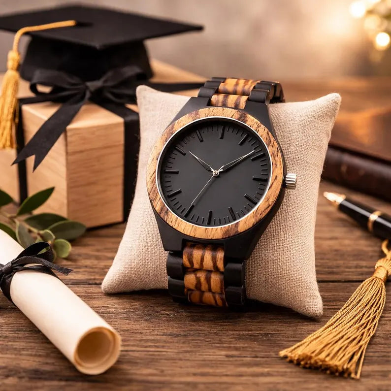 W199 Engraved Wood Watch - Anniversary Gift for Him