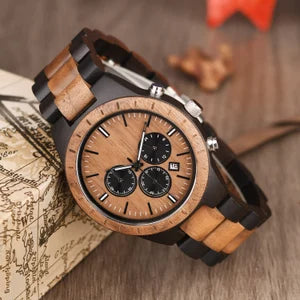 W255 Classic Fusion Chronograph Wood Men's Watch