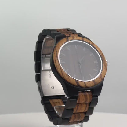 W199 Engraved Wood Watch - Anniversary Gift for Him